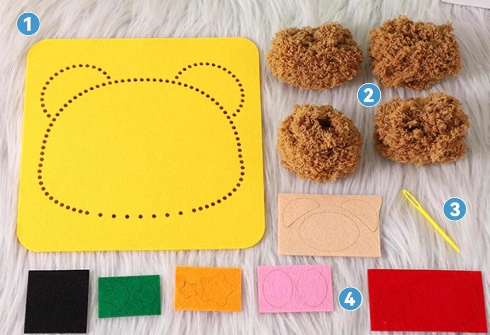 DIY Embroidery Doll Set